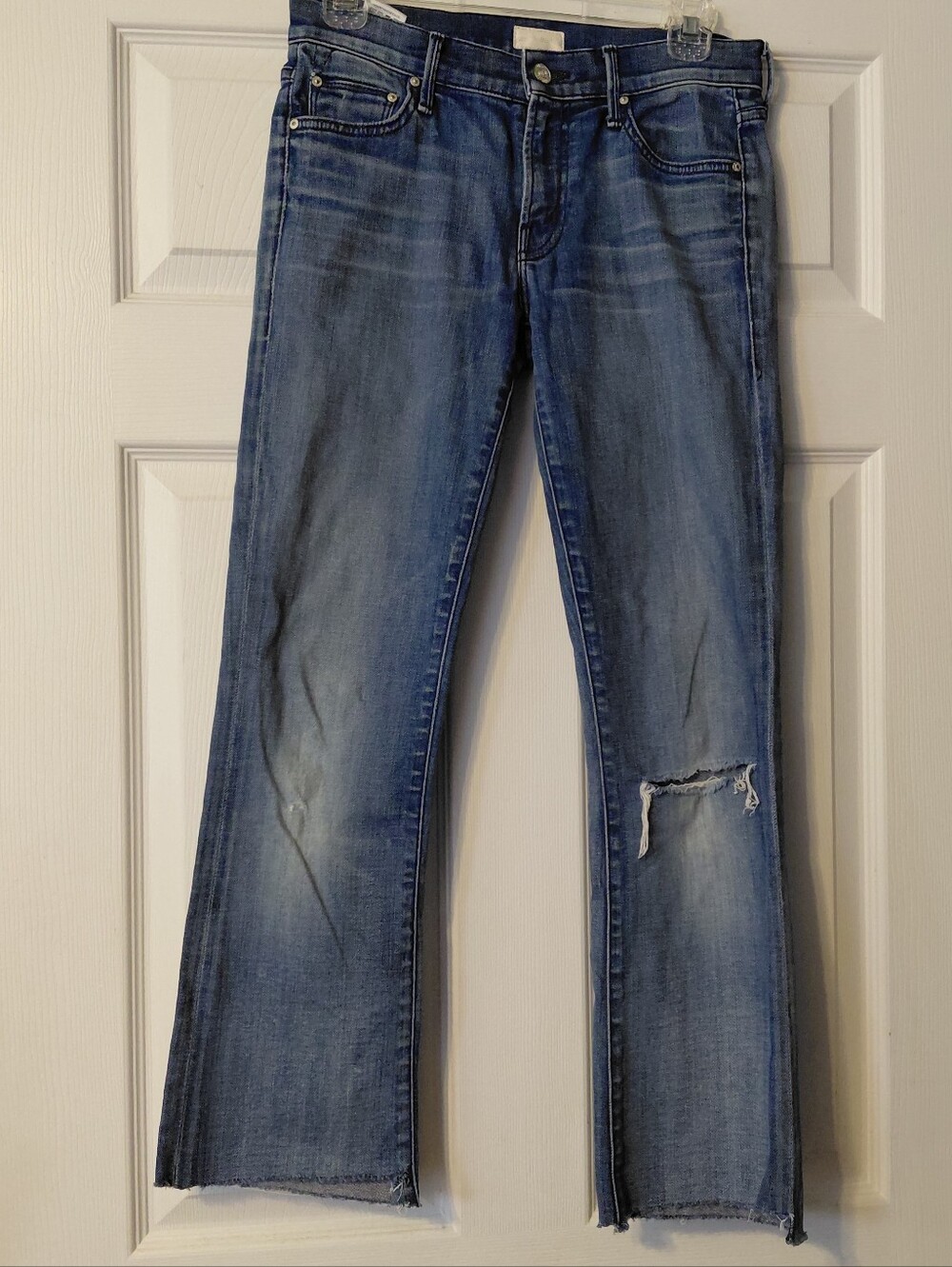 Mother The Outsider Jeans Size 26 Distressed Bootcut